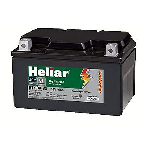 Bateria Heliar Moto 6Ah – HTX7ABS ( Ref. Yuasa: YTX7A-BS )