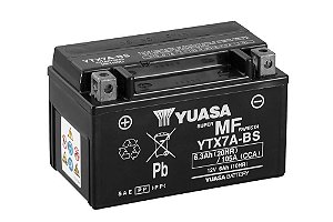 Bateria de Moto Yuasa 6,3Ah - Ytx7A-Bs