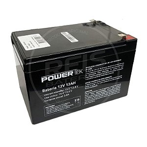 Bateria Estacionária VRLA ( AGM ) PowerTek 12V – 12Ah – EN016