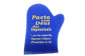 Saquitel Luva Provérbios 3:16 - AZUL