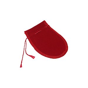Saquinhos de veludo 6cm x 7cm - Vermelho