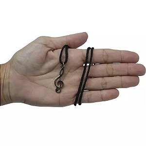 Cordão com Pingente Clave de Sol em Metal – Presente para Músicos e Ministérios de Louvor