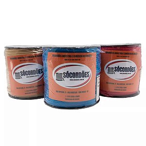 Cordão de Polipropileno 3mm 3/1 com 100 Metros – Fio Náutico Colorido