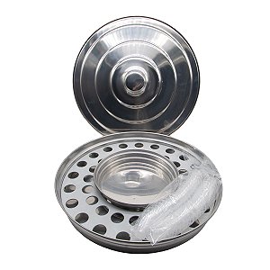 Bandeja para Santa Ceia com 41 Cálices e Bandeja de Pão – Kit Completo com Tampa