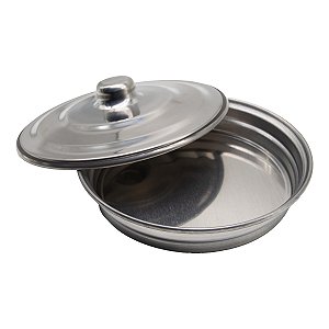 Bandeja para Pão da Santa Ceia com Tampa em Alumínio