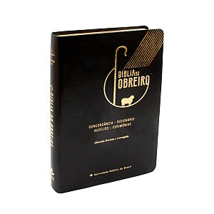 Bíblia do Obreiro ARC Letra Grande – Capa Flexível em Couro | Sociedade Bíblica do Brasil