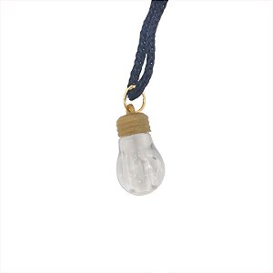 Pingente Lâmpada Porta Óleo da Unção com Cordão – Colar Cristão para Óleo Ungido