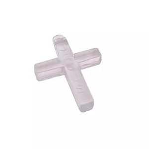 Pingente Cruz com Gravação Jesus – Cruz Cristã Transparente para Colares e Lembranças