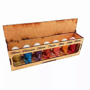 Kit com as 7 Unções Bíblicas – Caixa em MDF com Óleos para Campanhas e Presentes Cristãos