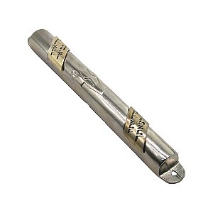Mezuzá Prateada em Metal com Pergaminho – Bênção