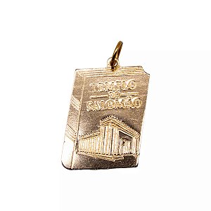 Pingente Cristão em Metal – Templo de Salomão ou Salmo 23