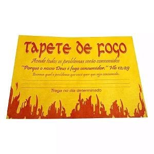 Tapete de Oração "Tapete de Fogo" em TNT para Campanhas e Igrejas