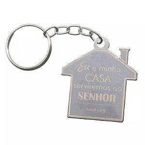 Chaveiro Casinha Eu e Minha Casa Serviremos ao Senhor – Josué 24:15