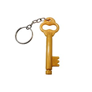 Chaveiro Chave Dourada Porta Óleo para Unção 0,5ml