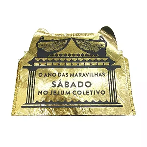 Saquitel Laminado Dourado Arca da Aliança – O Ano das Maravilhas