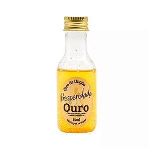 Óleo para Unção Ouro, Prosperidade com Glitter Dourado 50ml