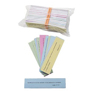 Pacote com 175 Versículos Bíblicos para Caixinha de Promessas