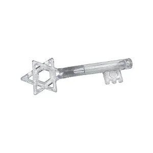 Chave Estrela de Davi Porta Óleo Transparente 0,5ml