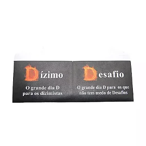 Envelope Duplo O Grande Dia D para Dízimo