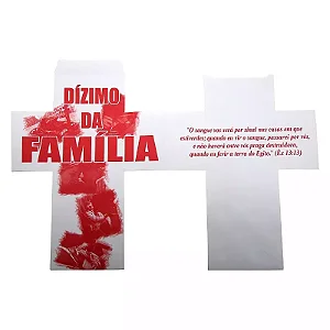 Envelope Cruz Dízimo da Família para Montagem