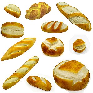 Pães Artificiais para Decoração – Diversos Modelos Realistas