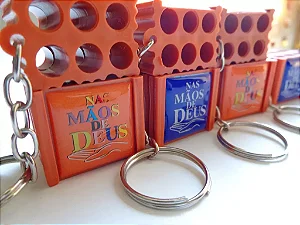 Chaveiro Tijolo Personalizado com Logo ou Texto