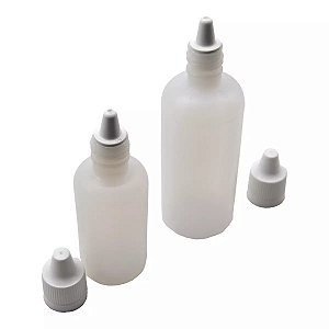Frasco Conta-Gotas 20ml e 60ml com Batoque Gotejador
