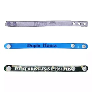 Pulseiras de Plástico 3 Modelos - Mensagens Variadas Cristãs