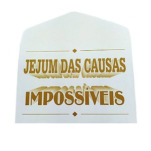 Envelope Sábado Jejum das Causas Impossíveis