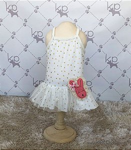 Vestido Estrela Coelhinha Branco