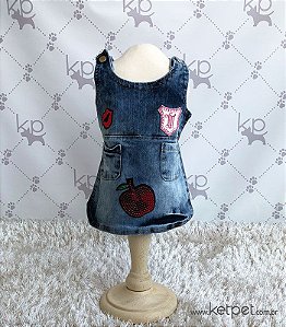 Jardineira Jeans Maristela