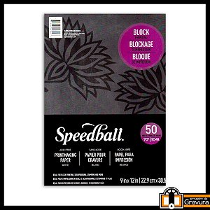 Bloco 50 folhas de papel para Xilogravura 104 g/m2 SpeedBall
