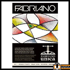 Bloco 20 folhas de Papel Unica Fabriano 250 g/m2