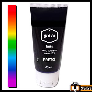 Tinta Grave para Calcogravura (Gravura em Metal) 60 ml