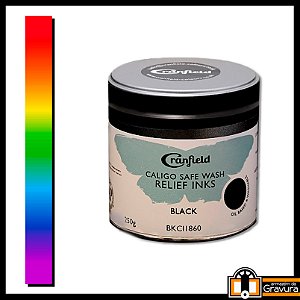 Tinta Caligo para Gravura em Relevo (Xilogravura, Linóleo, Borracha, etc) 250 g