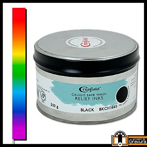 Tinta Caligo para Gravura em Relevo (Xilogravura, Linóleo, Borracha, etc) 500 g