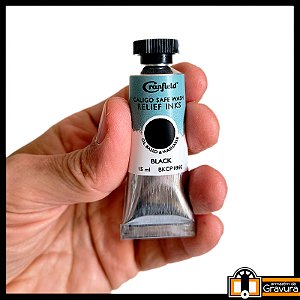 Mini-Tubo Tinta Caligo para xilo 15 ml preta