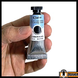 Mini-Tubo Tinta Caligo para Calcogravura (gravura em metal) 15 ml preta