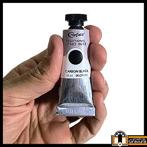 Mini-Tubo Tinta Caligo para Litogravura 15 ml preta