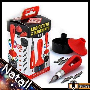 Kit 5 pontas 3 em 1 EssDee para Linoleogravura