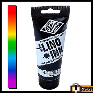 Tinta EssDee Premium à base de água para Gravura em Relevo (Xilogravura, Linóleo, Borracha, etc) 100 ml