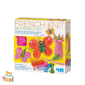 Kit De Tricô Francês - Borboleta