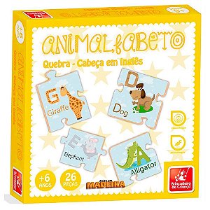 Quebra Cabeça - Animalfabeto - Inglês