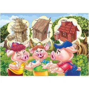 Quebra-Cabeça - Puzzle Frutas - 4033 - Grow - Real Brinquedos