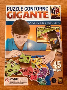 Quebra Cabeça - Gigante Mapa Do Brasil - 48 Pçs - Grow