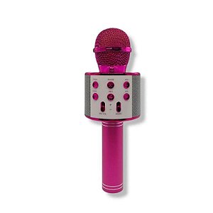 Microfone  Karaoke - Rosa