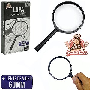Lupa - Lente De Vidro - 60 mm