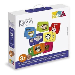 Jogo Quebra – Cabeça Animais e seus Filhotes – Meu Primeiro Quebra-cabeça  com Pinos com 4 peças – ABC Brinquedos - Pikoli Brinquedos Educativos