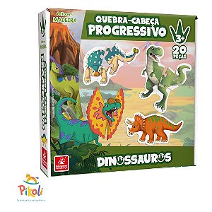 Jogo Da Memoria - Dinossauros - Pikoli Brinquedos Educativos