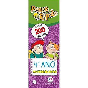 Livro Pocket - Pense Rapido - 4º Ano - Perguntas e Respostas